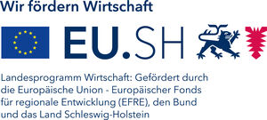 Logo: Wir fördern Wirtschaft. EU.SH