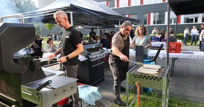 Der Abend endete mit einem gemeinsamen Grillen.