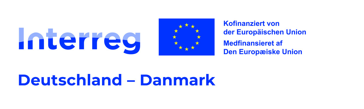 Logo Interreg: Kofinanziert von der Europäischen Union - Deutschland - Dänemark