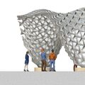 CAD Modell Miniaturpavillon mit den Sternmodulen