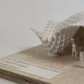 3D gedrucktes Miniaturpavillon mit den Sternmodulen