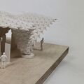 3D gedrucktes Miniaturpavillon mit den Sternmodulen