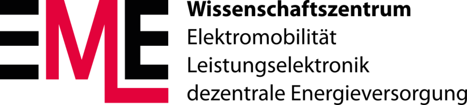 Schriftzung Wissenschaftszentrum für Elektromobilität, Leistungselektronik und Dezentrale Energieversorgung.