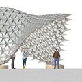 CAD Modell Miniaturpavillon mit den Sternmodulen