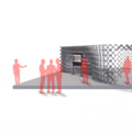 3D CAD Pavillon aus Fachwerk-Knoten