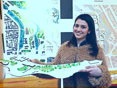 TH-Austauschstudentin Asmae Maachi fokussiert auf kulturelle Begegnungsstätten in ihrem Entwurf „Green Bubbles“