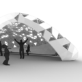 CAD Ansicht Pavillon aus Standardprofilen