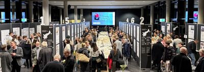 Zu sehen ins das BAUFORUM und die Ausstellung der Abschlussarbeiten bei der Eröffnung im WiSe 24/25