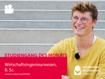 Lucas hat sich für Wirtschaftsingenieurwesen an der TH Lübeck entschieden, da er das breite Angebot schätzt. Foto: TH Lübeck 