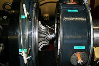 Bild zeigt Nahaufnahme des Turboverdichters