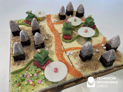 Lebkuchenhaus Organischer Wandel Eine bunte Landschaft aus Süßigkeiten
