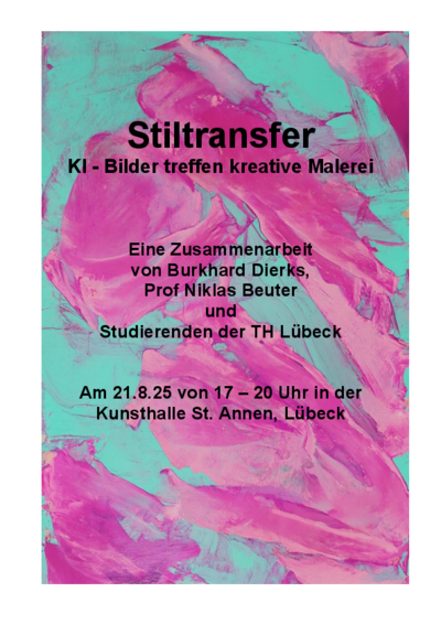 Auf dem Bild steht Stiltransfer: KI-Bilder treffen kreative Malerei 