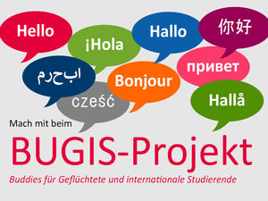 Team des Studierenden Service Centrums der TH Lübeck sucht „Buddies“. Grafik: FH Kübeck