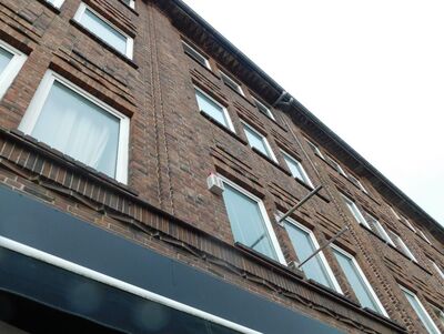 Das Bild zeigt eine typische Norddeutsche Ziegelfassade