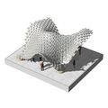 CAD Modell Miniaturpavillon mit den Sternmodulen von oben