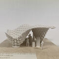 3D gedrucktes Miniaturpavillon mit den Sternmodulen