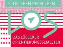 Plakakt mit Aufschrift LOS Lübecker Orientierungssemester