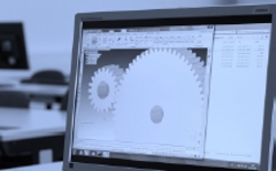 Bild zeigt CAD modellierte Zahnräder